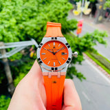 Maurice Lacroix Aikon Limited Edition Automatic Date Orange Dial Silver Steel Strap Watch For Men - AI6008-SS00F-530-1 Buy Now By Maurice Lacroix