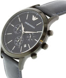 Emporio Armani Renato Chronograph Quartz Blue Dial Blue Leather Strap Watch For Men - AR2481 Buy Now By Emporio Armani