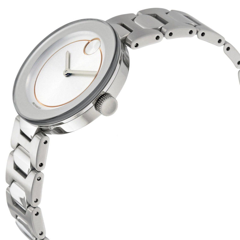 Movado Bold Silver Dial Silver Steel Strap Watch For Women - 3600381 Buy Now By Movado