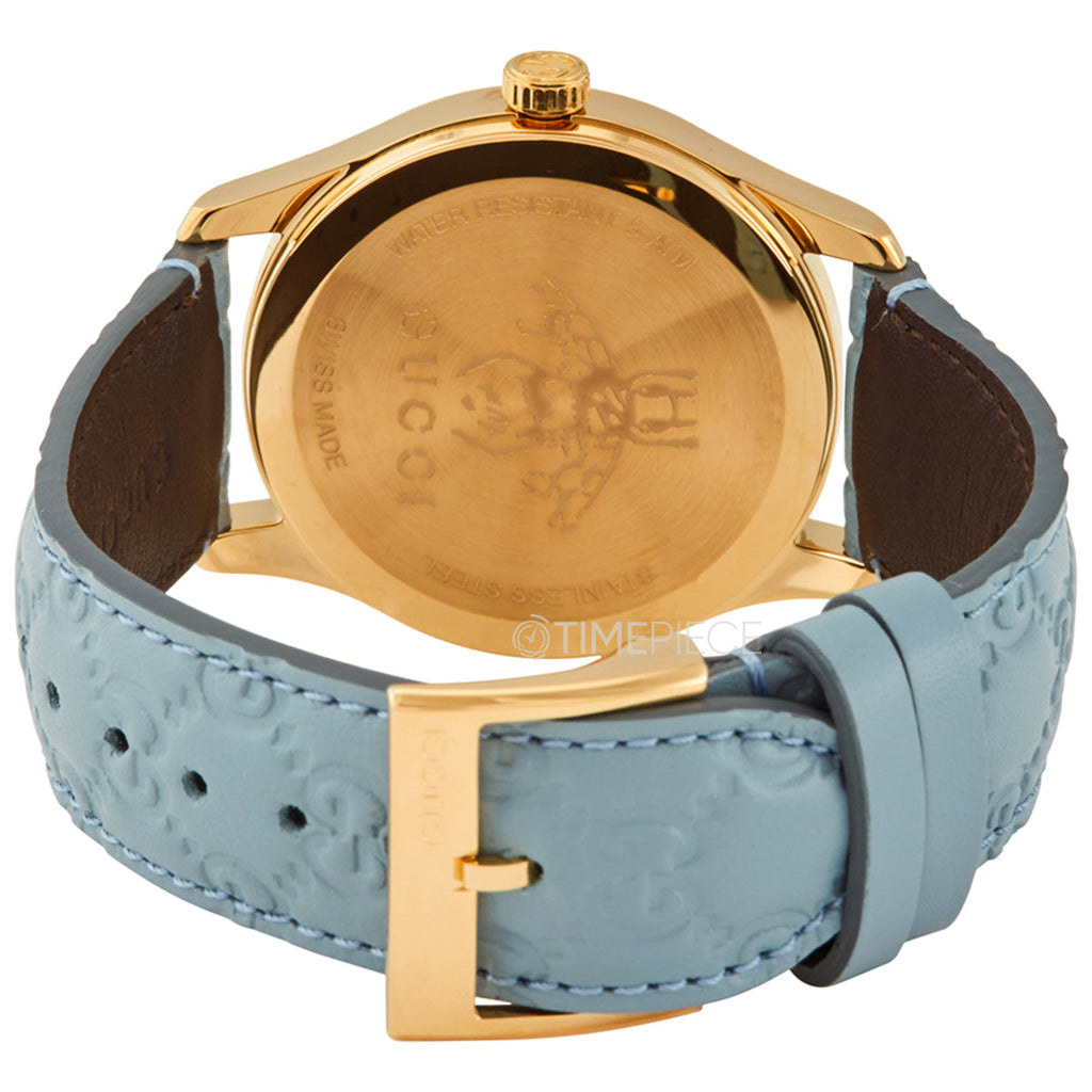 Gucci G Timeless Quartz Blue Dial Blue Leather Strap Watch For Men - YA1264097 Buy Now By Gucci