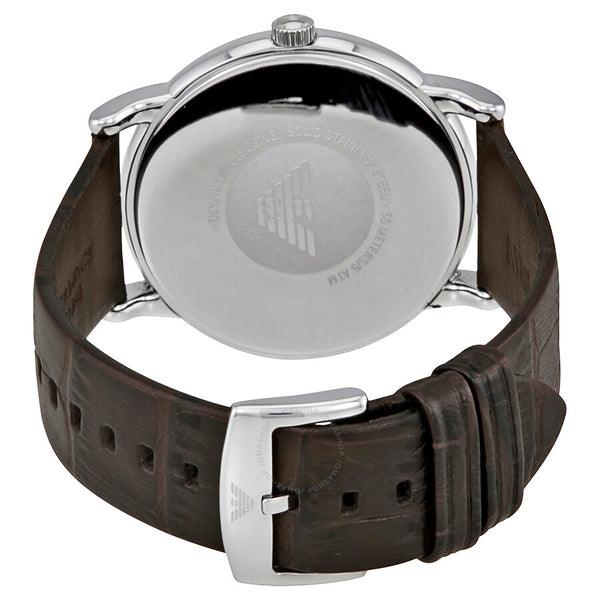 Emporio Armani Luigi Quartz Gray Dial Brown Leather Strap Watch For Men - AR1996 Buy Now By Emporio Armani