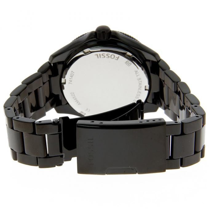 Fossil Cecile Multi Function Crystals Black Dial Black Steel Strap Watch for Women - AM4522 Buy Now By Fossil