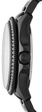 Fossil Cecile Multi Function Crystals Black Dial Black Steel Strap Watch for Women - AM4522 Buy Now By Fossil