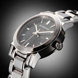 Burberry The City Black Dial Silver Steel Strap Watch for Women - BU9201 Buy Now By Burberry
