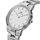 Daniel Wellington Iconic Link White Dial Silver Steel Strap Watch for Women - DW00100203 Buy Now By Daniel Wellington