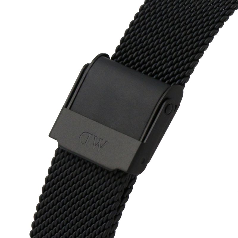 Daniel Wellington Petite Ashfield Black Dial Black Mesh Strap Watch For Women - DW00100202 Buy Now By Daniel Wellington