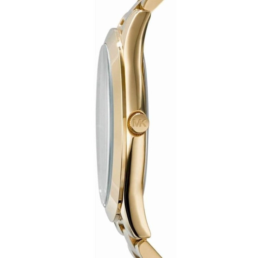 Michael Kors Slim Runway Pink Dial Rose Gold Steel Strap Watch for Women - MK3264 Buy Now By Michael Kors