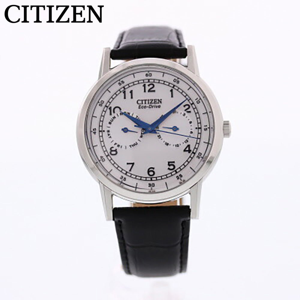 Citizen Eco Drive Silver Dial Black Leather Strap Watch For Men - AO9000-06B Buy Now By Citizen