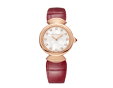 Bvlgari Divas Dream Diamonds Mother of Pearl Dial Red Leather Strap Watch for Women - DREAM102840 Buy Now By Bvlgari