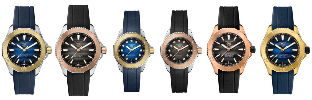 Tag Heuer Aquaracer Professional 200 Automatic Diamonds Black Dial Black Rubber Strap Watch for Women - WBP2451.FT6200 Buy Now By Tag Heuer