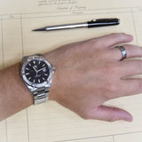 Tag Heuer Aquaracer 41mm Quartz Black Dial Silver Steel Strap Watch for Men - WAY1110.BA0928