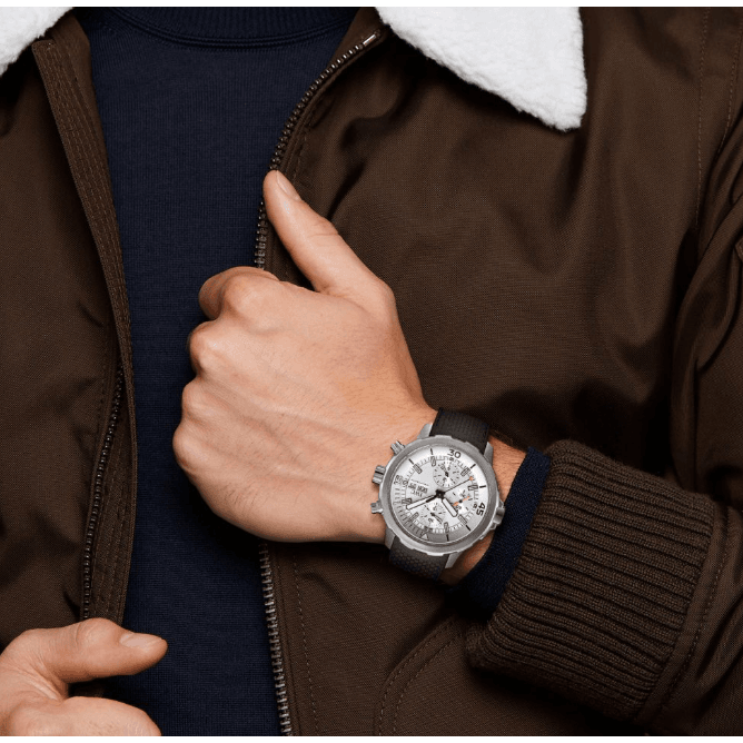 IWC Aquatimer Chronograph White Dial Black Rubber Strap Watch for Men - IW376801 Buy Now By IWC