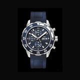 IWC Aquatimer Chronograph Blue Dial Blue Rubber Strap Watch for Men - IW376711 Buy Now By IWC