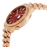 Citizen Tsuyosa Automatic Red Dial Gold Steel Strap Watch For Men - NJ0153-82X Buy Now By Citizen