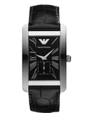 Emporio Armani Black Dial Black Leather Strap Watch For Men - AR0143 Buy Now By Emporio Armani
