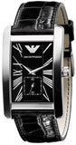 Emporio Armani Classic Black Dial Black Leather Strap Watch For Women - AR0144 Buy Now By Emporio Armani