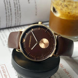 Emporio Armani Classic Brown Dial Brown Leather Strap Watch For Men - AR0383 Buy Now By Emporio Armani