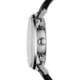 Emporio Armani Gianni White Dial Black Leather Strap Watch For Men - AR0385 Buy Now By Emporio Armani