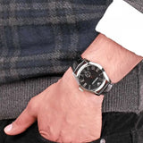 Emporio Armani Valente Black Dial Black Leather Strap Watch For Men - AR0643 Buy Now By Emporio Armani