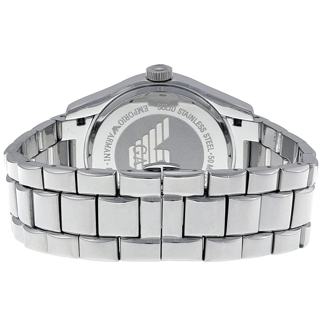 Emporio Armani Classic Quartz Silver Dial Silver Steel Strap Watch For Men - AR0647 Buy Now By Emporio Armani