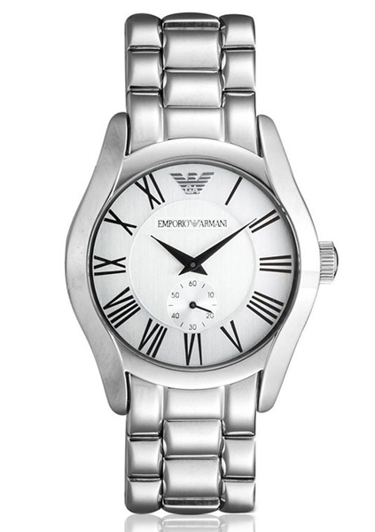 Emporio Armani Classic Quartz Silver Dial Silver Steel Strap Watch For Men - AR0647 Buy Now By Emporio Armani
