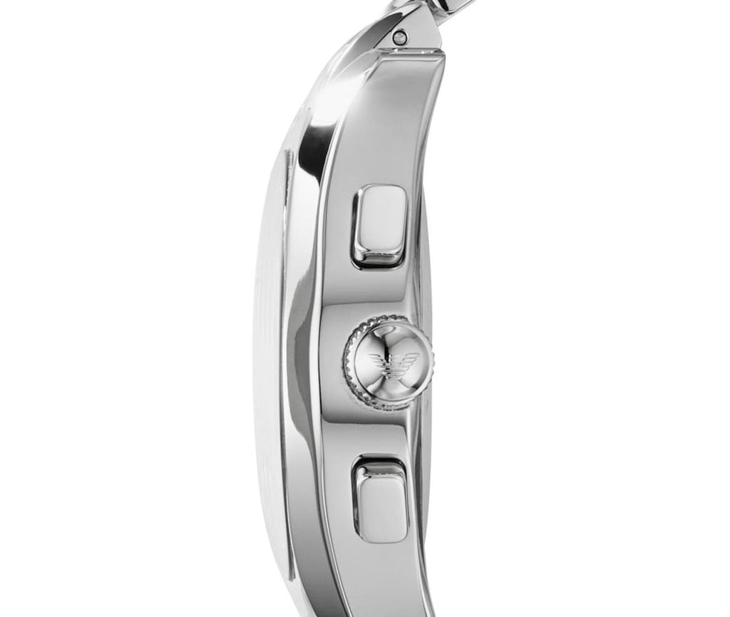 Emporio Armani Valente Chronograph Black Dial Silver Stainless Steel Watch For Men - AR0673 Buy Now By Emporio Armani