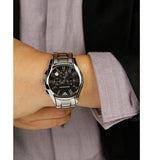 Emporio Armani Valente Chronograph Black Dial Silver Stainless Steel Watch For Men - AR0673 Buy Now By Emporio Armani