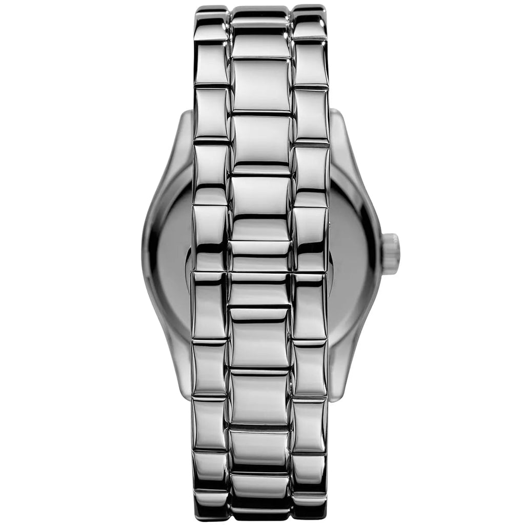 Emporio Armani Valente Black Dial Silver Steel Strap Watch For Men - AR0680 Buy Now By Emporio Armani
