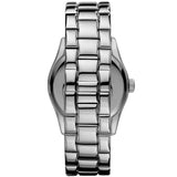 Emporio Armani Valente Black Dial Silver Steel Strap Watch For Men - AR0680 Buy Now By Emporio Armani
