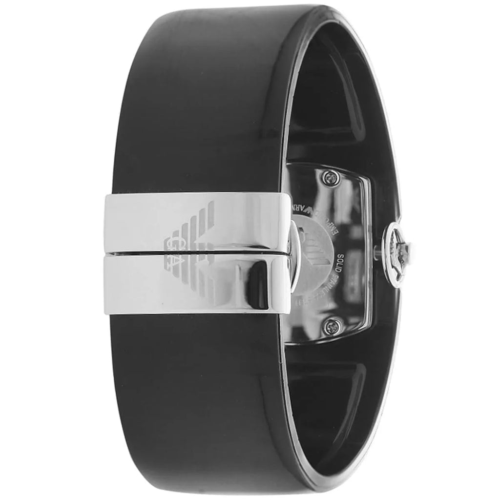 Emporio Armani Casual Analog Black Dial Black Leather Strap Watch For Women - AR0739 Buy Now By Emporio Armani