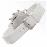 Emporio Armani Classic Chronograph White Dial White Rubber Strap Watch For Men - AR1054 Buy Now By Emporio Armani