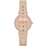 Emporio Armani Gianni T-Bar Quartz Rose Gold Dial Pink Leather Strap Watch For Women - AR11001 Buy Now By Emporio Armani