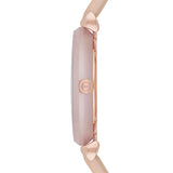 Emporio Armani Gianni T-Bar Quartz Rose Gold Dial Pink Leather Strap Watch For Women - AR11001 Buy Now By Emporio Armani