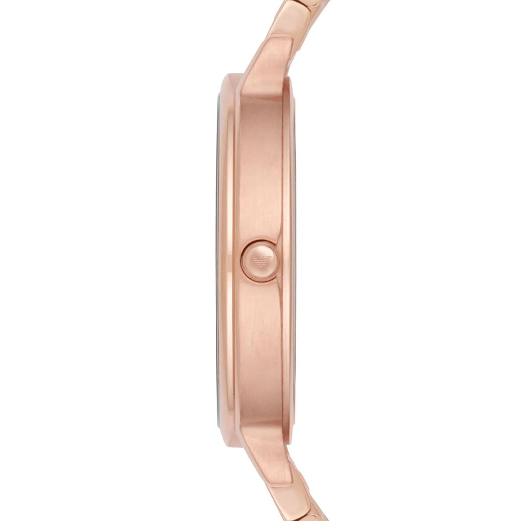 Emporio Armani Kappa Analog Mother of Pearl Dial Rose Gold Steel Strap Watch For Women - AR11006 Buy Now By Emporio Armani