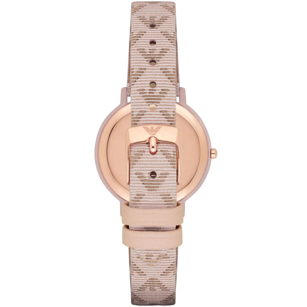Emporio Armani Kappa Quartz Rose Gold Dial Pink Leather Strap Watch For Women - AR11010 Buy Now By Emporio Armani