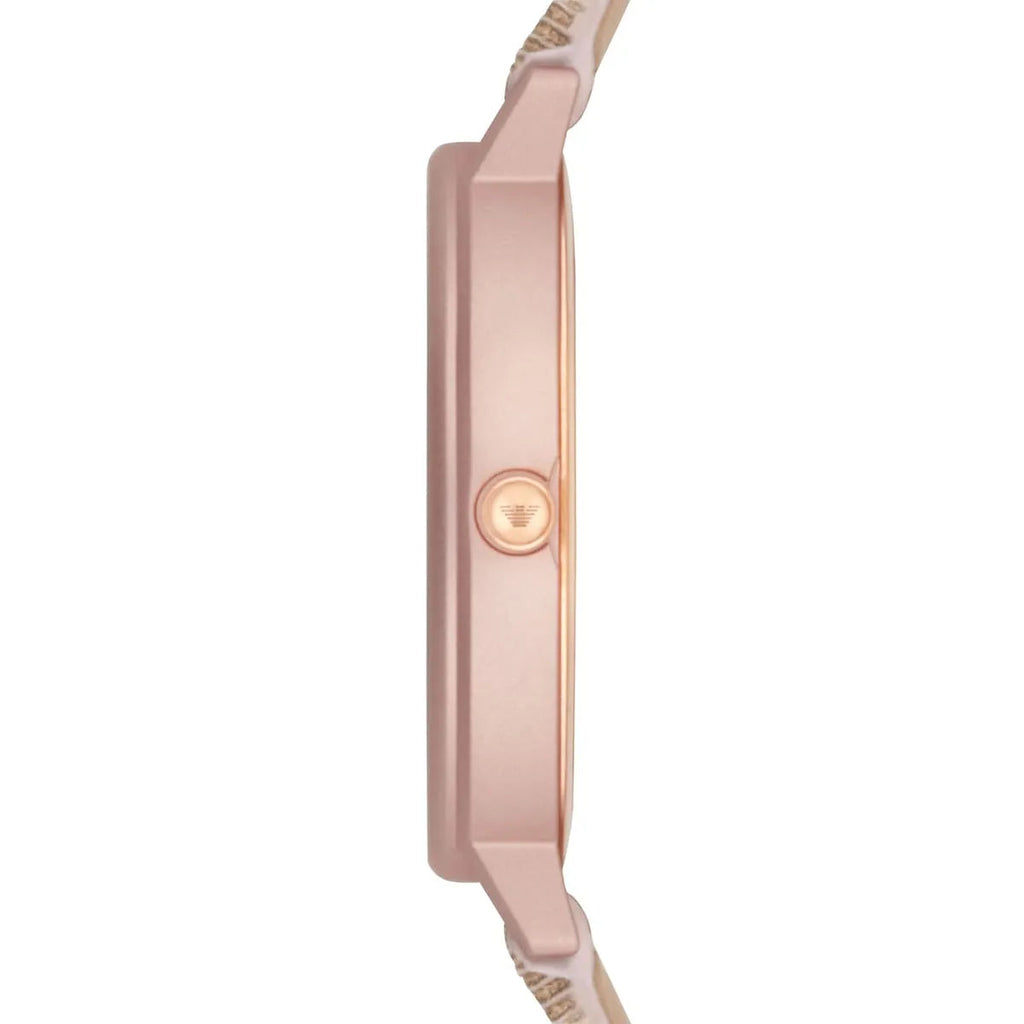 Emporio Armani Kappa Quartz Rose Gold Dial Pink Leather Strap Watch For Women - AR11010 Buy Now By Emporio Armani
