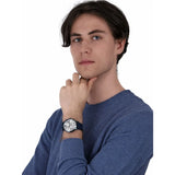 Emporio Armani Renato Chronograph Silver Dial Blue Silicone Strap Watch For Men - AR11026 Buy Now By Emporio Armani