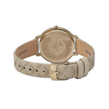 Emporio Armani Kappa Quartz Silver Dial Beige Leather Strap Watch For Women - AR11042 Buy Now By Emporio Armani