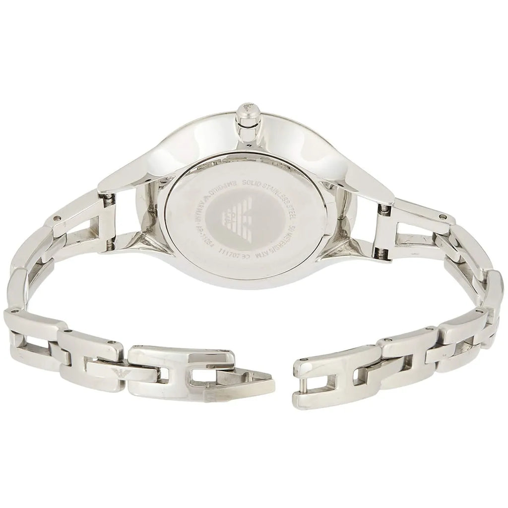 Emporio Armani Aurora Mother Of Pearl White Dial Silver Steel Strap Watch For Women - AR11054 Buy Now By Emporio Armani