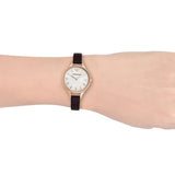 Emporio Armani Aurora Mother of Pearl White Dial Brown Leather Strap Watch For Women - AR11057 Buy Now By Emporio Armani