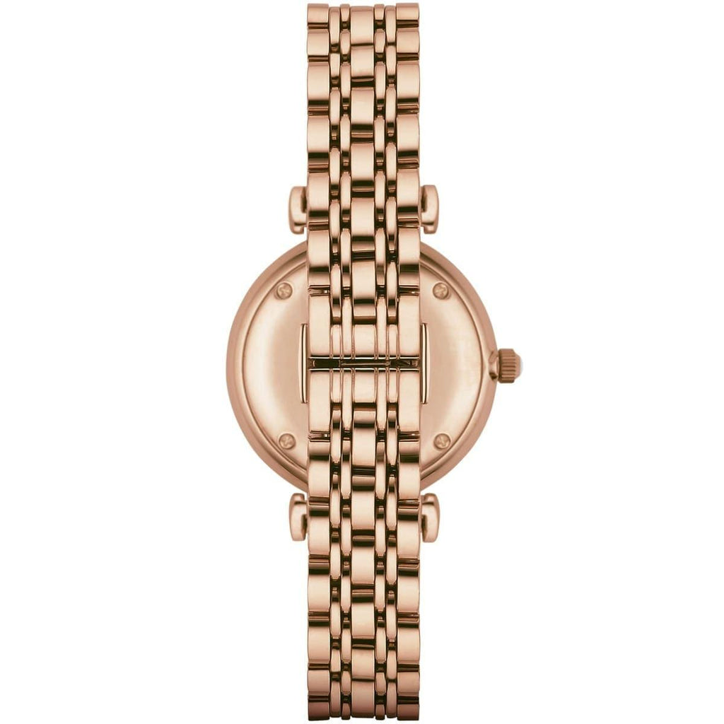 Emporio Armani T-Bar Gianni Rose Gold Dial Rose Gold Steel Strap Watch For Women - AR11059 Buy Now By Emporio Armani