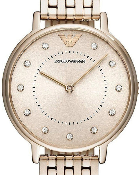 Emporio Armani Dress Quartz Rose Gold Dial Rose Gold Steel Strap Watch For Women - AR11062 Buy Now By Emporio Armani