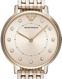 Emporio Armani Dress Quartz Rose Gold Dial Rose Gold Steel Strap Watch For Women - AR11062 Buy Now By Emporio Armani