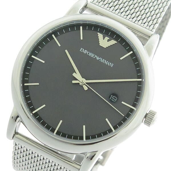 Emporio Armani Luigi Quartz Grey Dial Silver Mesh Bracelet Watch For Men - AR11069 Buy Now By Emporio Armani