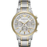 Emporio Armani Renato Chronograph Quartz Silver Dial Two Tone Steel Strap Watch For Men - AR11076 Buy Now By Emporio Armani