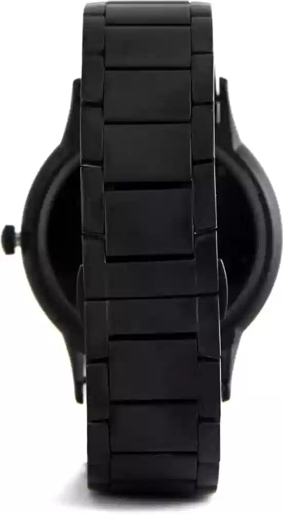 Emporio Armani Renato Quartz Black Dial Black Steel Strap Watch For Men - AR11079 Buy Now By Emporio Armani