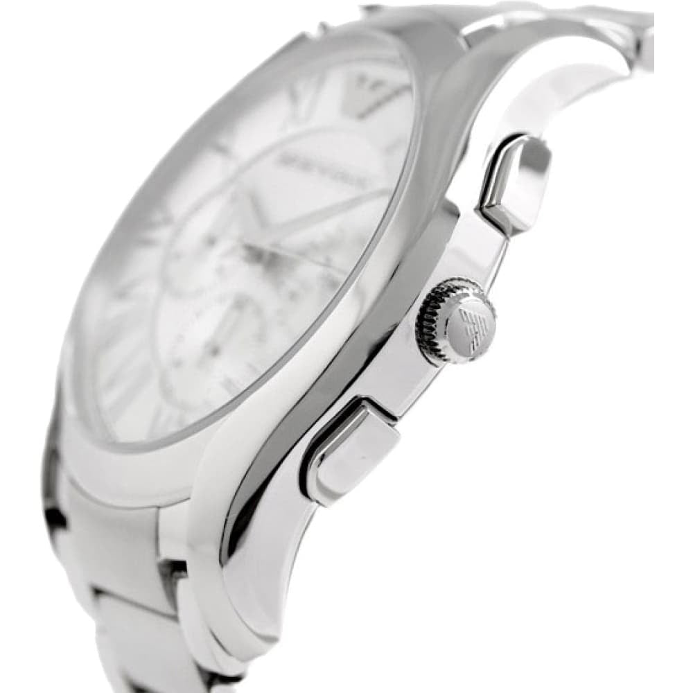 Emporio Armani Valente Chronograph Silver Dial Silver Steel Strap Watch For Men - AR11081 Buy Now By Emporio Armani