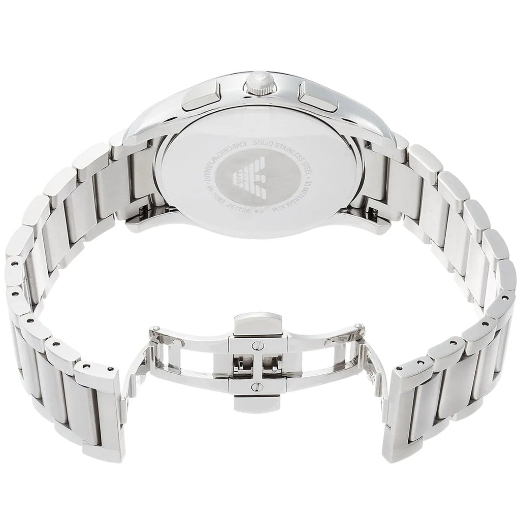 Emporio Armani Valente Chronograph Quartz Black Dial Silver Steel Strap Watch For Men - AR11083 Buy Now By Emporio Armani