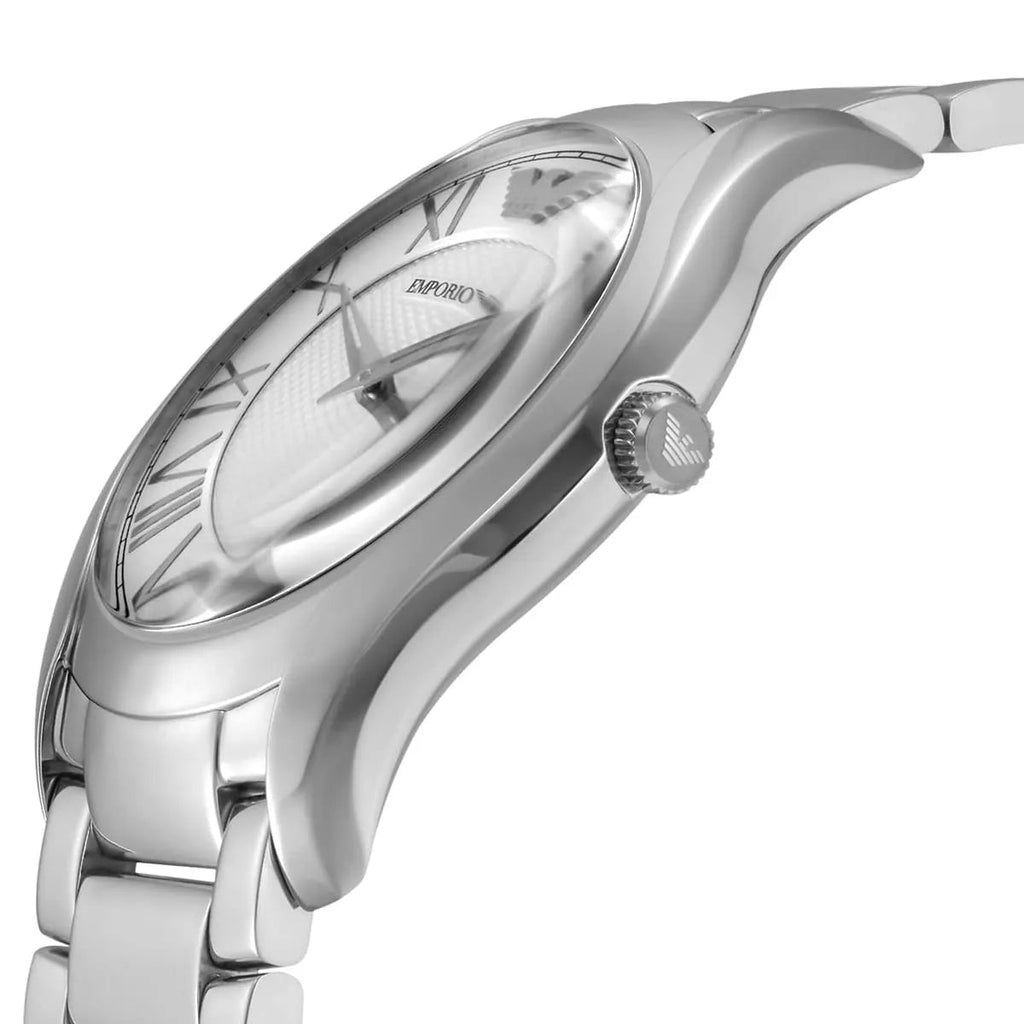 Emporio Armani Dress Quartz Silver Dial Silver Steel Strap Watch For Men - AR11084 Buy Now By Emporio Armani