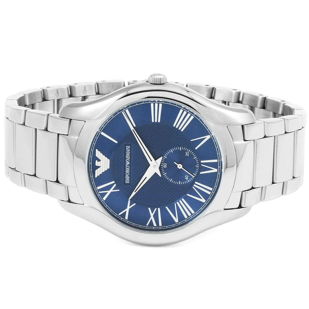 Emporio Armani Valente Quartz Blue Dial Silver Steel Strap Watch For Men - AR11085 Buy Now By Emporio Armani